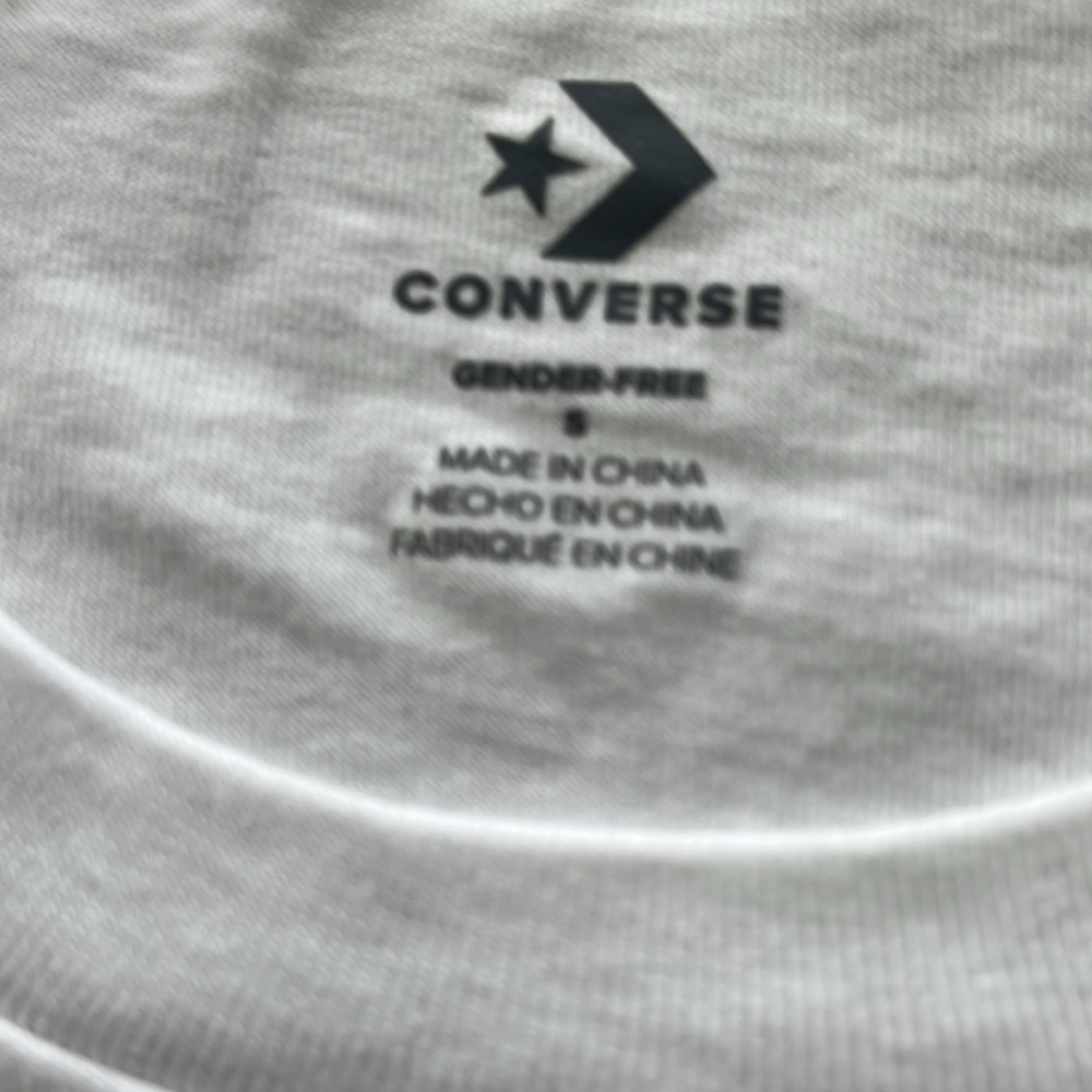 White Men's Chuck Taylor T-Shirt. Pocket Logo /Printed Back - Picture 4 of 7